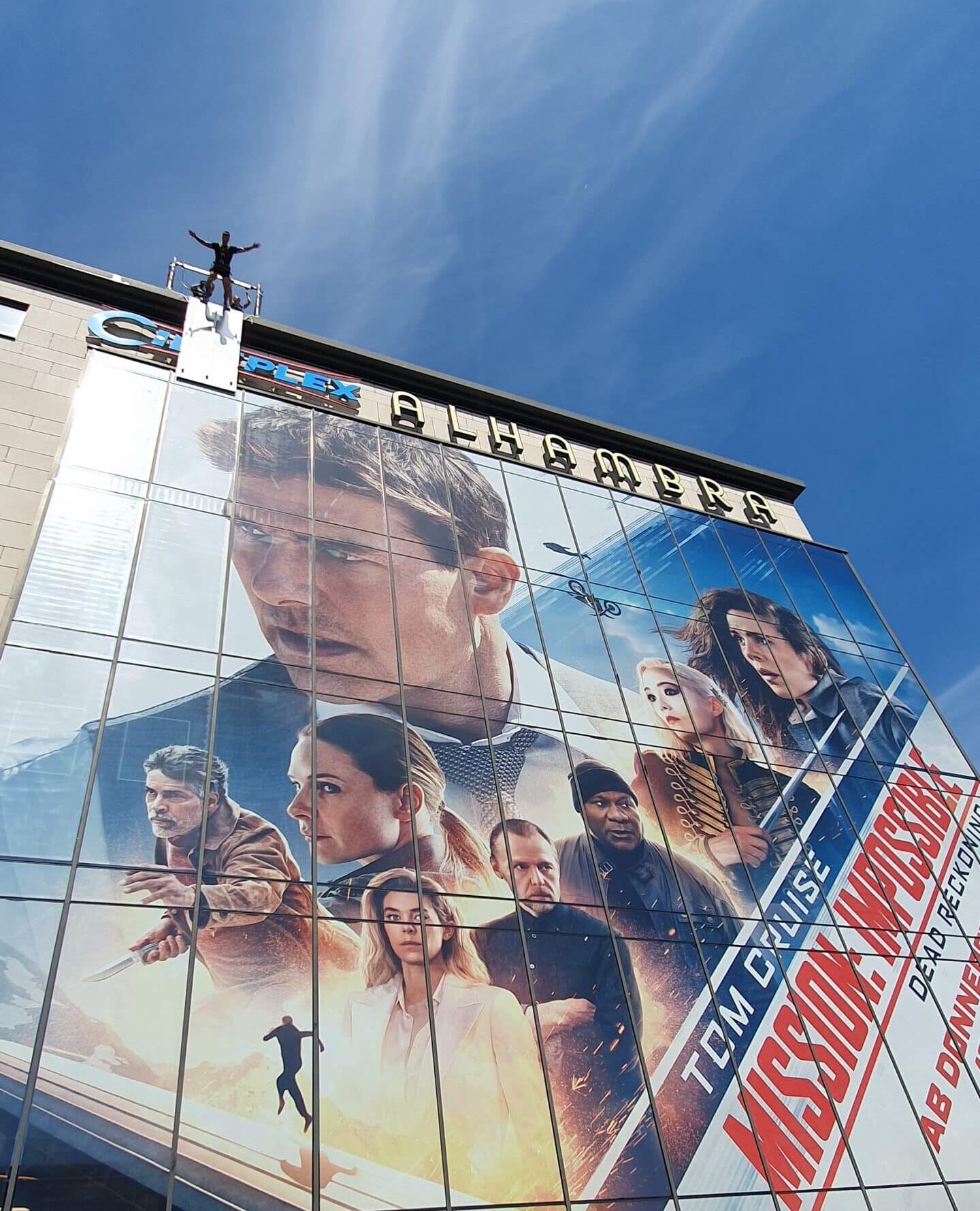 Mann macht House Running an der Premiere zum neuen Mission Impossible Film